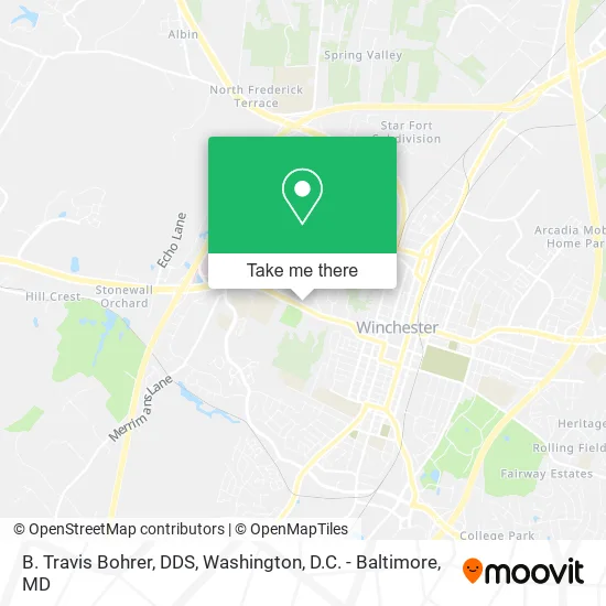 Mapa de B. Travis Bohrer, DDS