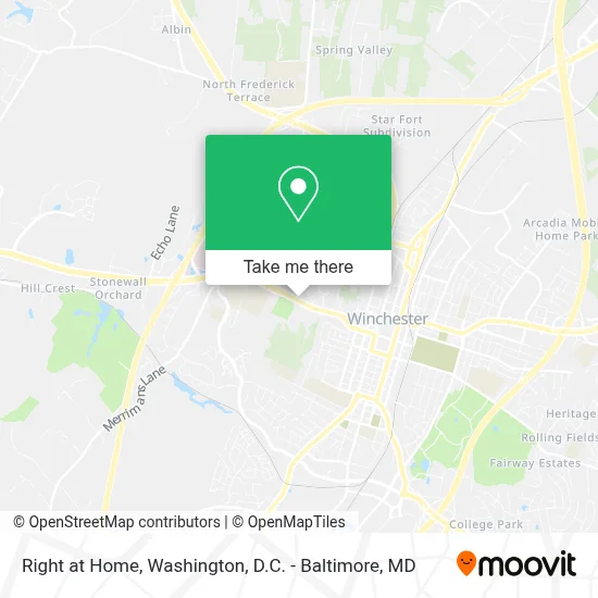 Right at Home map