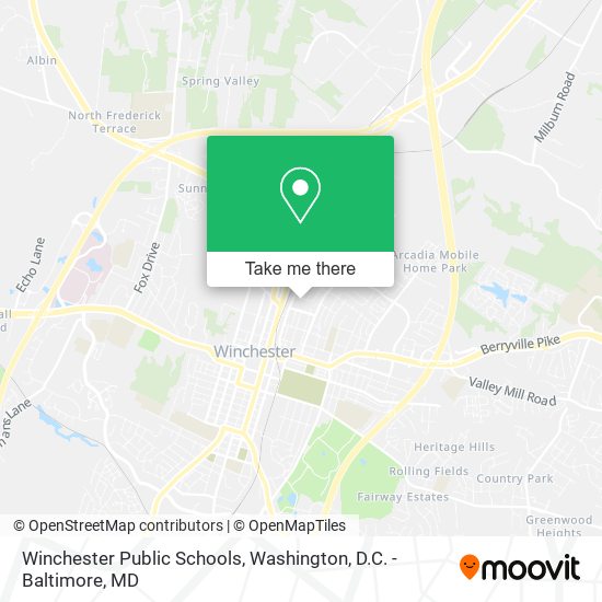 Winchester Public Schools map