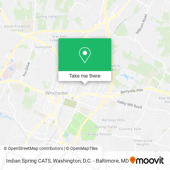 Indian Spring CATS map