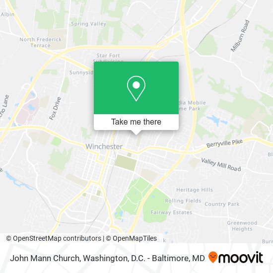 Mapa de John Mann Church