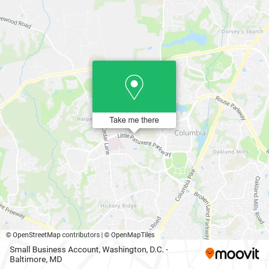 Small Business Account map