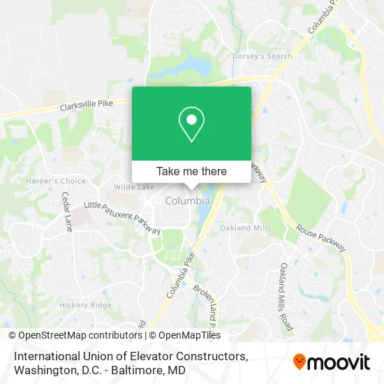 International Union of Elevator Constructors map