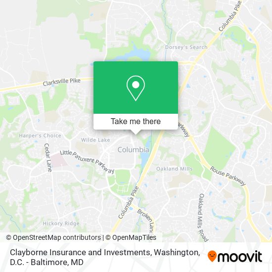 Clayborne Insurance and Investments map