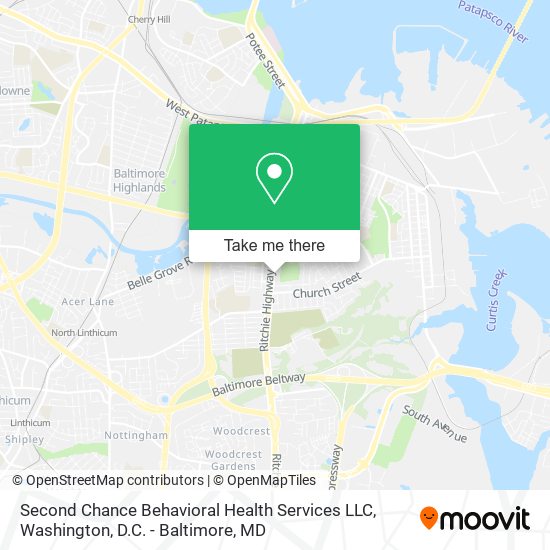 Mapa de Second Chance Behavioral Health Services LLC