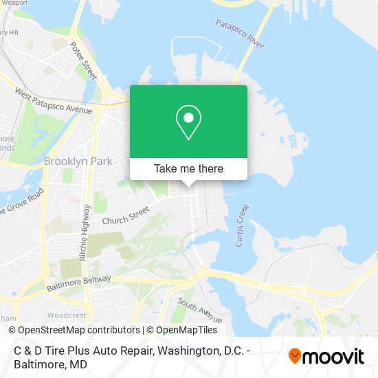 Mapa de C & D Tire Plus Auto Repair