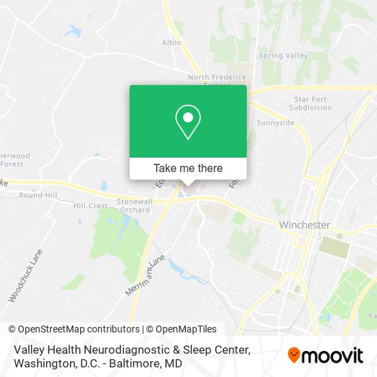 Valley Health Neurodiagnostic & Sleep Center map