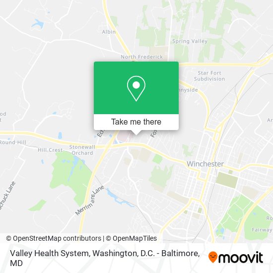 Mapa de Valley Health System