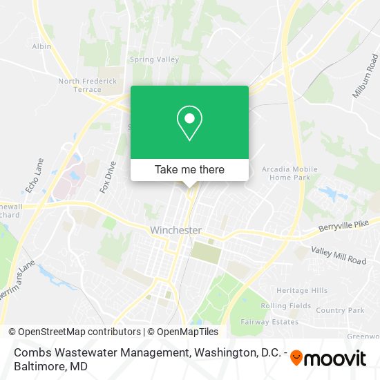 Combs Wastewater Management map