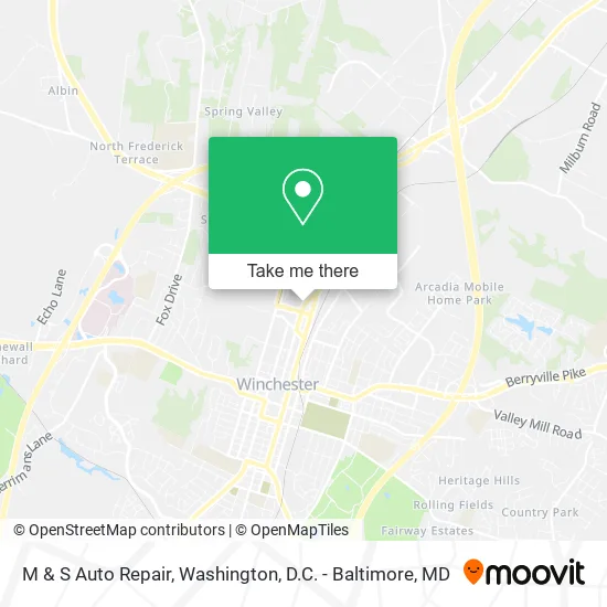 M & S Auto Repair map