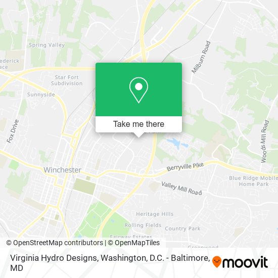 Virginia Hydro Designs map