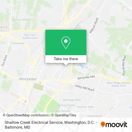 Shallow Creek Electrical Service map
