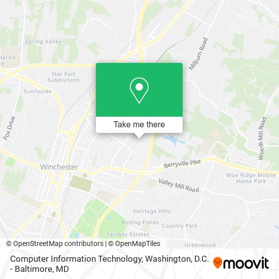 Computer Information Technology map