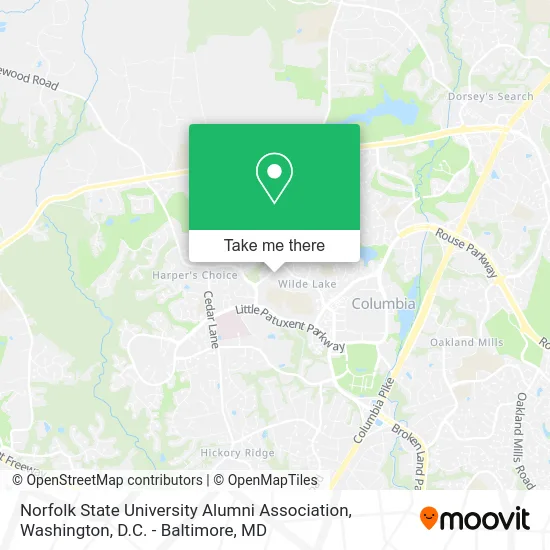Norfolk State University Alumni Association map