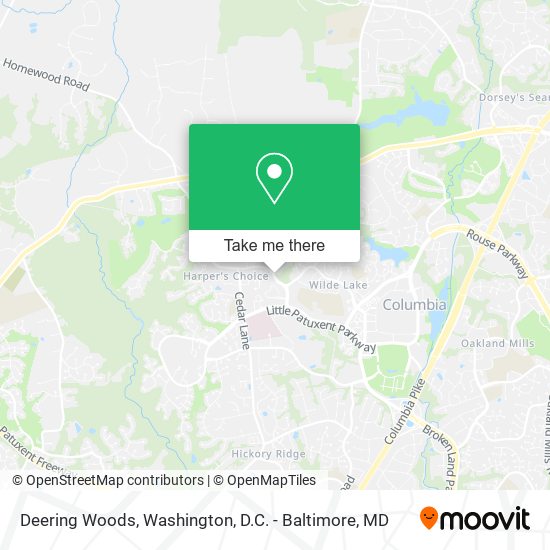 Deering Woods map
