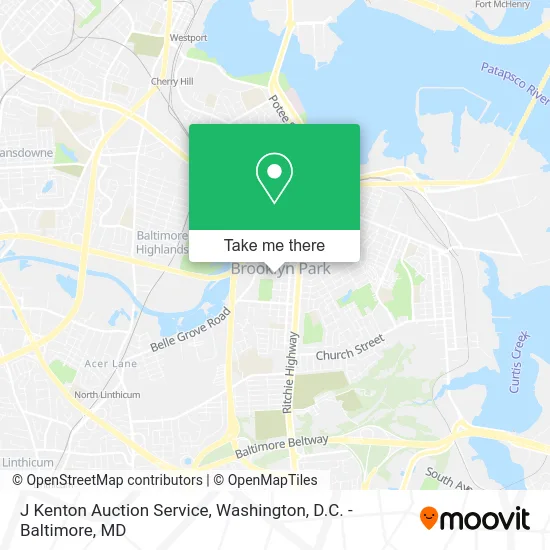 J Kenton Auction Service map