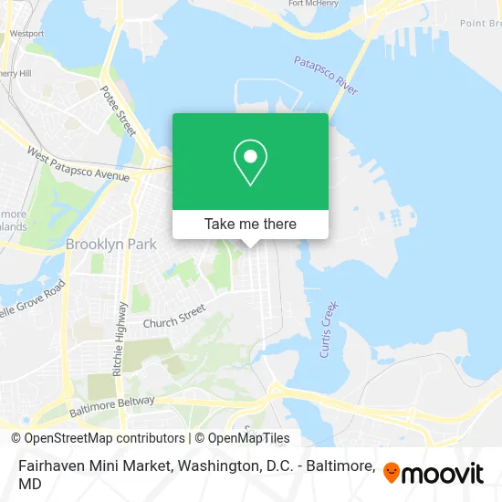 Fairhaven Mini Market map