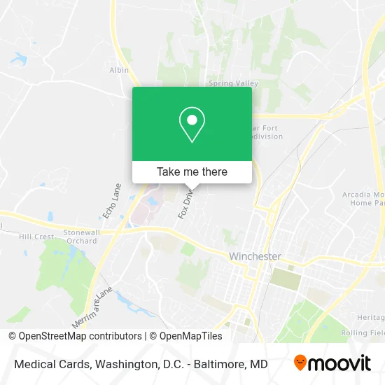 Medical Cards map