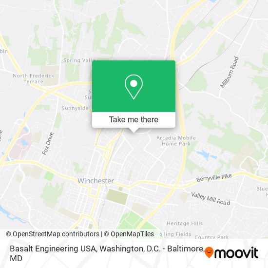 Mapa de Basalt Engineering USA