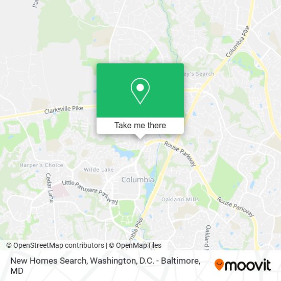 Mapa de New Homes Search