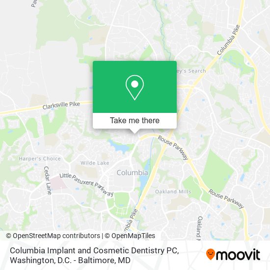 Columbia Implant and Cosmetic Dentistry PC map