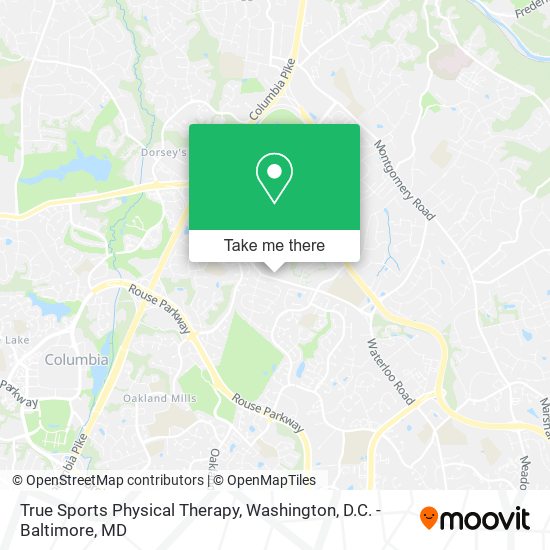 Mapa de True Sports Physical Therapy