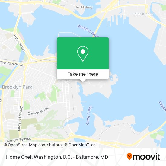Home Chef map
