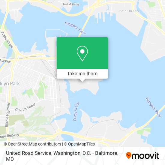 United Road Service map