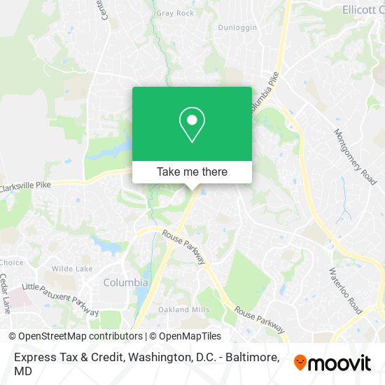 Express Tax & Credit map