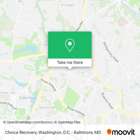 Choice Recovery map