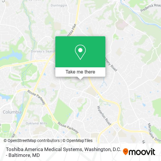 Toshiba America Medical Systems map