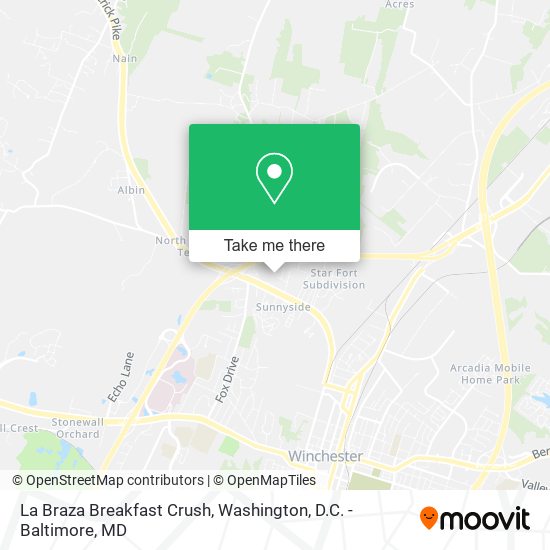 Mapa de La Braza Breakfast Crush