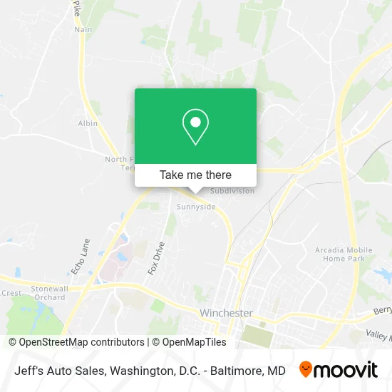 Jeff's Auto Sales map