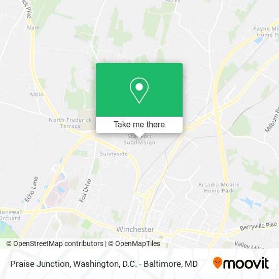 Praise Junction map