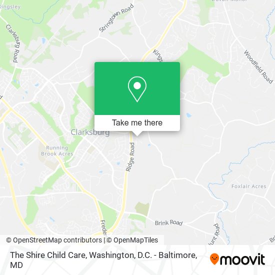 The Shire Child Care map