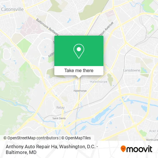 Anthony Auto Repair Ha map
