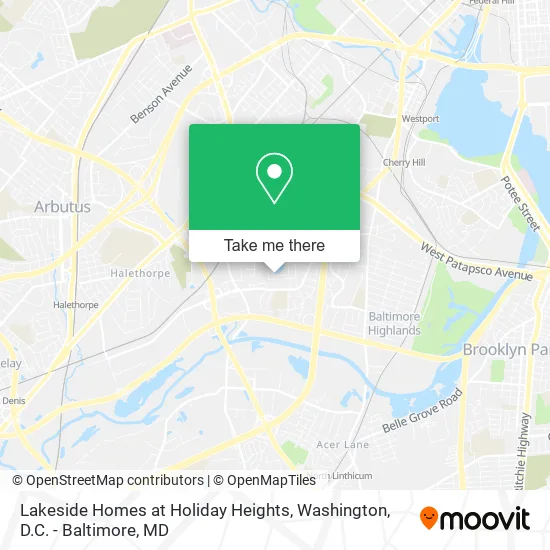 Mapa de Lakeside Homes at Holiday Heights