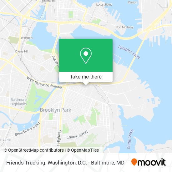 Friends Trucking map