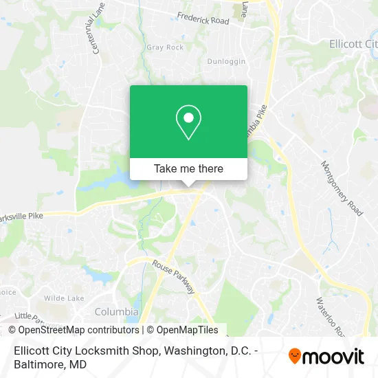 Ellicott City Locksmith Shop map
