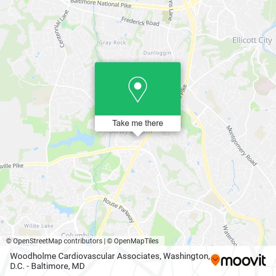 Mapa de Woodholme Cardiovascular Associates