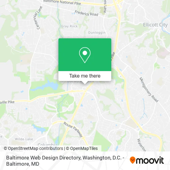 Baltimore Web Design Directory map