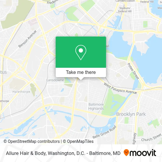 Allure Hair & Body map