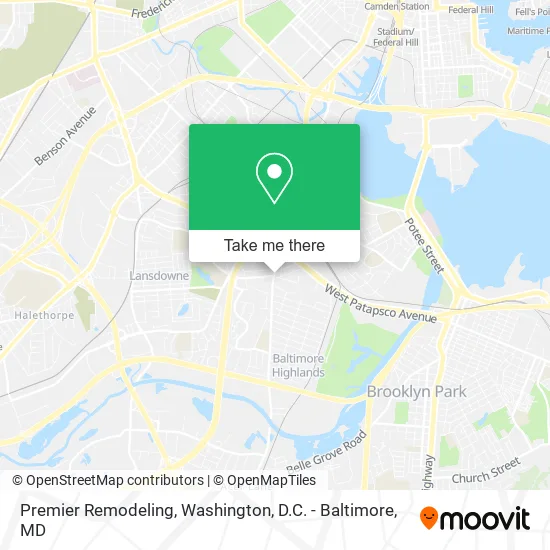 Premier Remodeling map