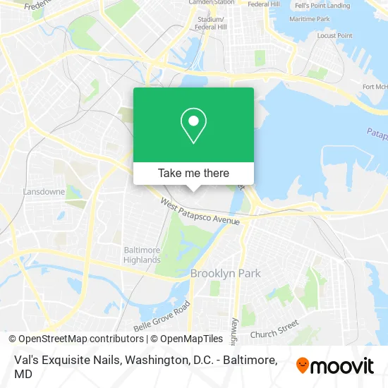 Val's Exquisite Nails map