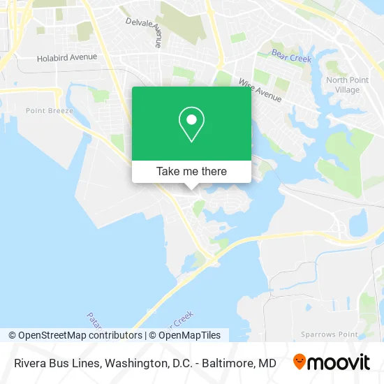 Rivera Bus Lines map