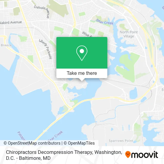 Chiropractors Decompression Therapy map