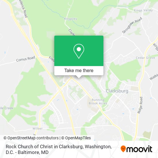 Mapa de Rock Church of Christ in Clarksburg