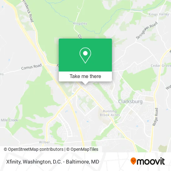Mapa de Xfinity