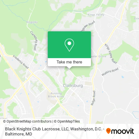 Mapa de Black Knights Club Lacrosse, LLC