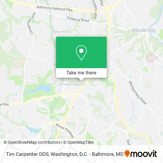 Tim Carpenter DDS map